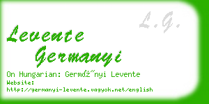 levente germanyi business card